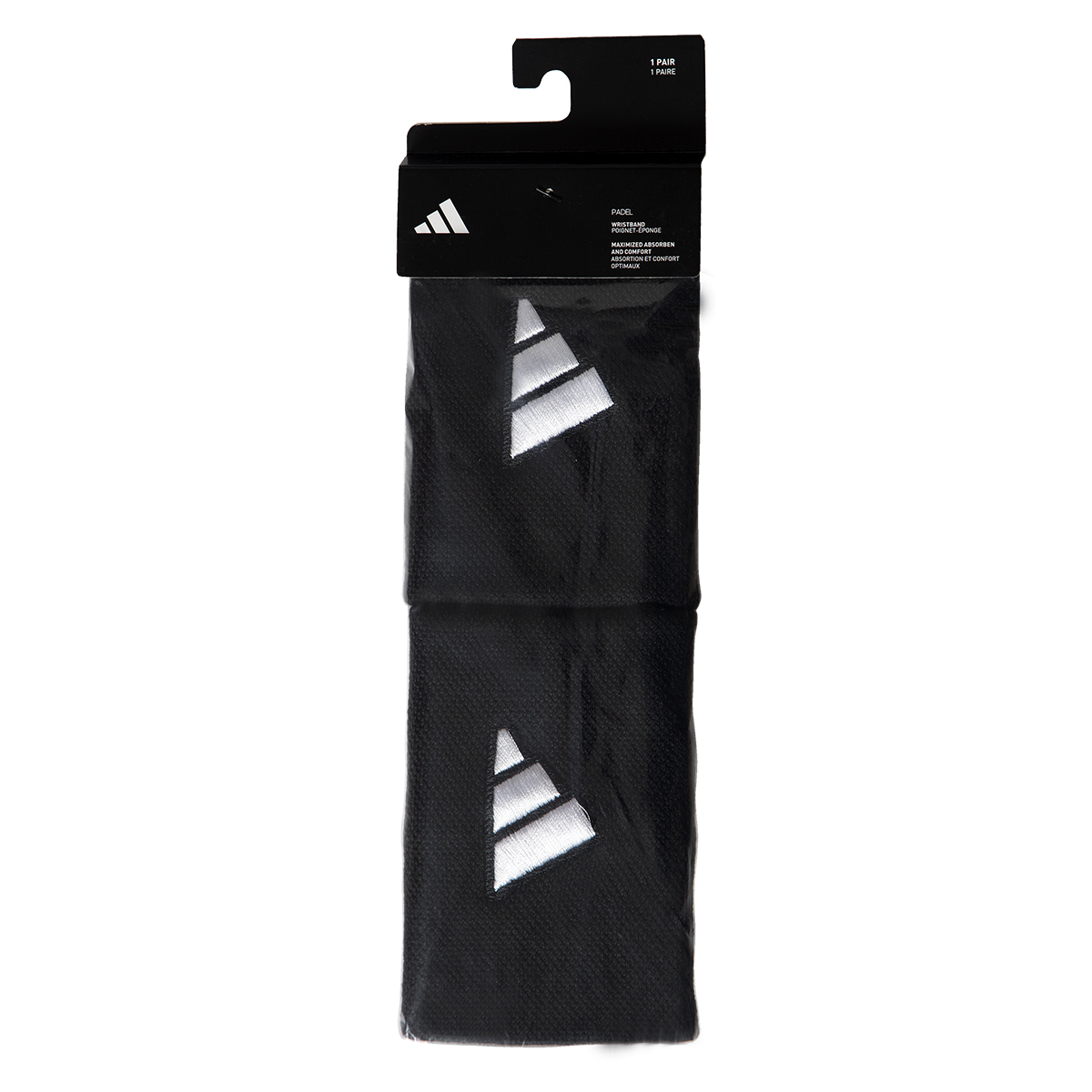 Adidas Wristband L Black/White (x2)