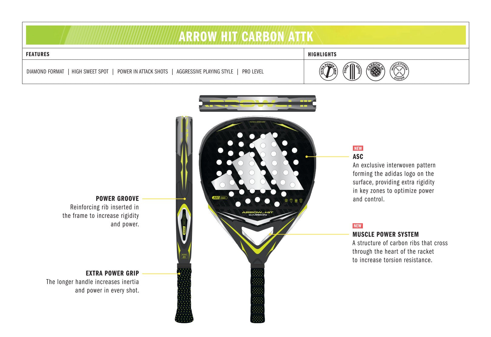 adidas Arrow Hit Carbon