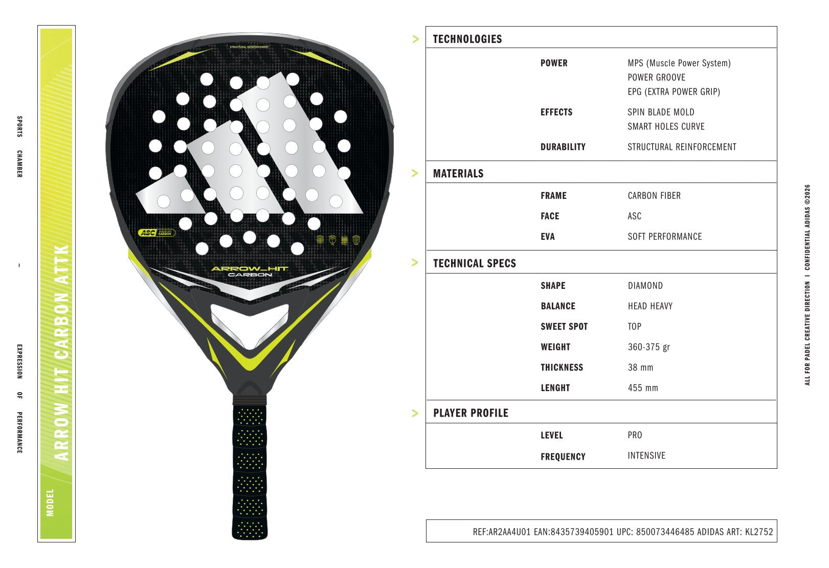 adidas Arrow Hit Carbon