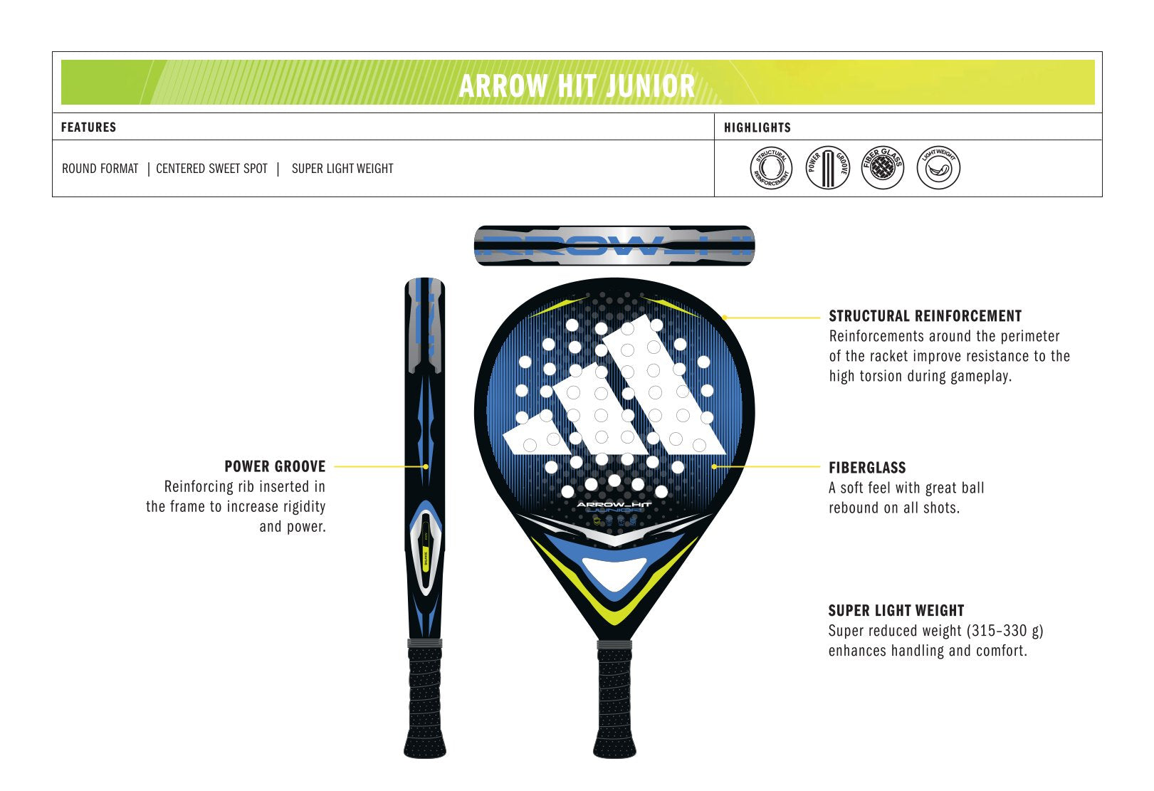 adidas Arrow Hit Junior Blue