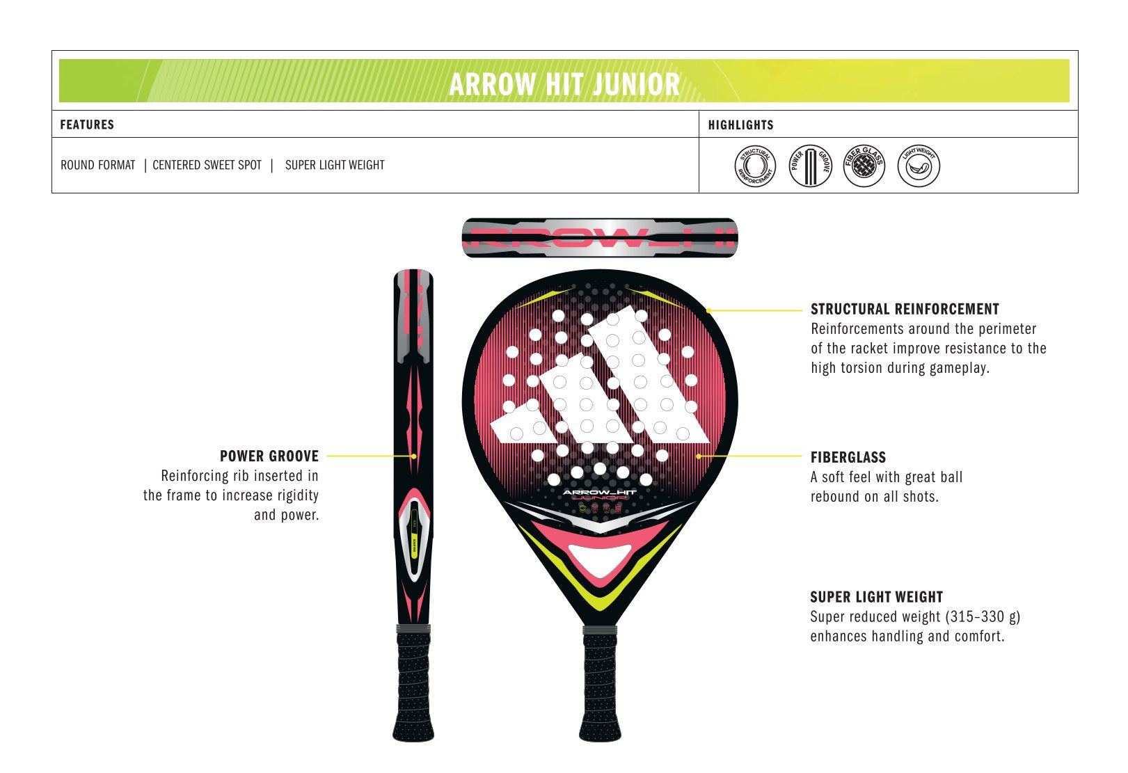 adidas Arrow Hit Junior Pink