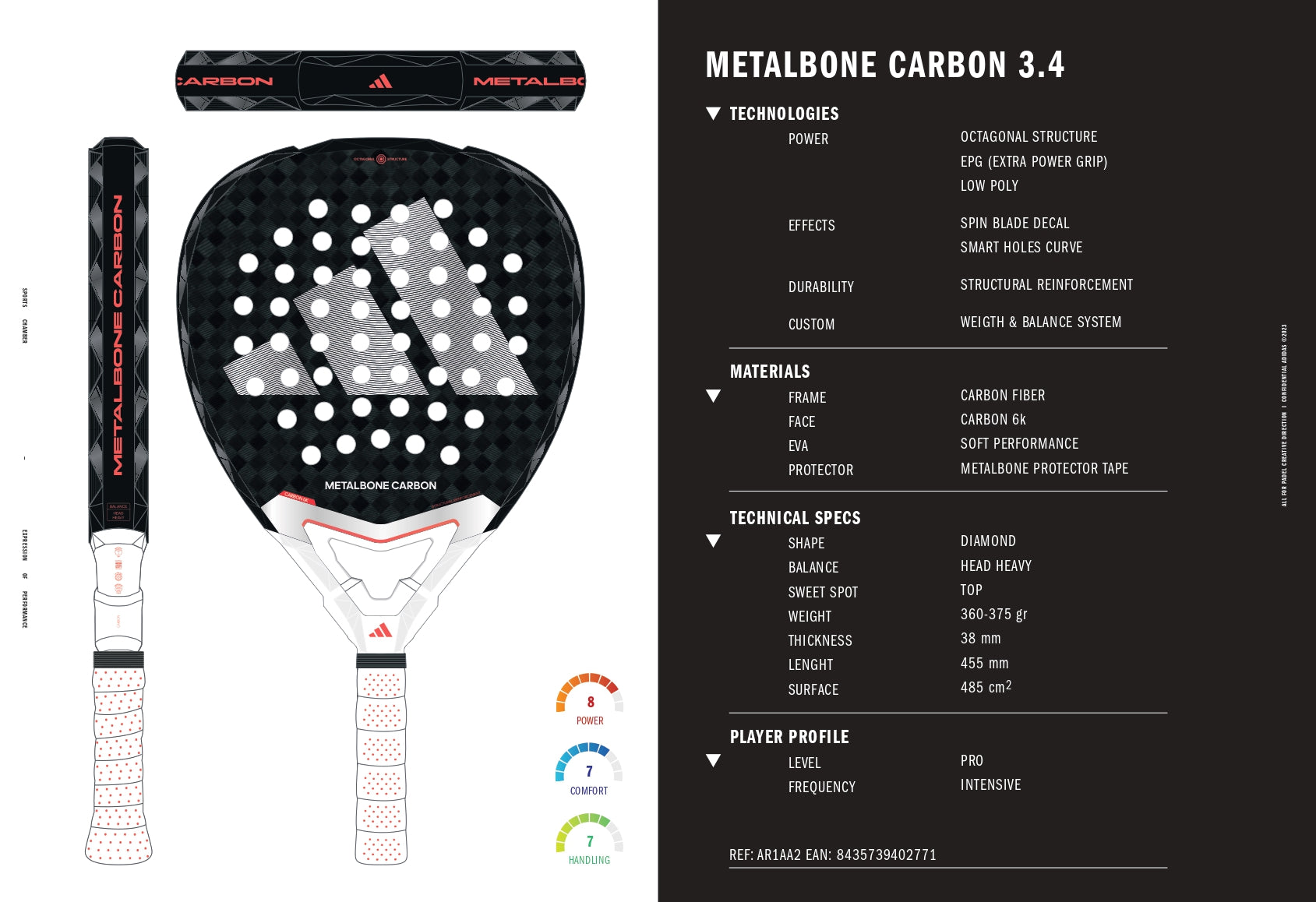 Adidas Metalbone Carbon 3.4