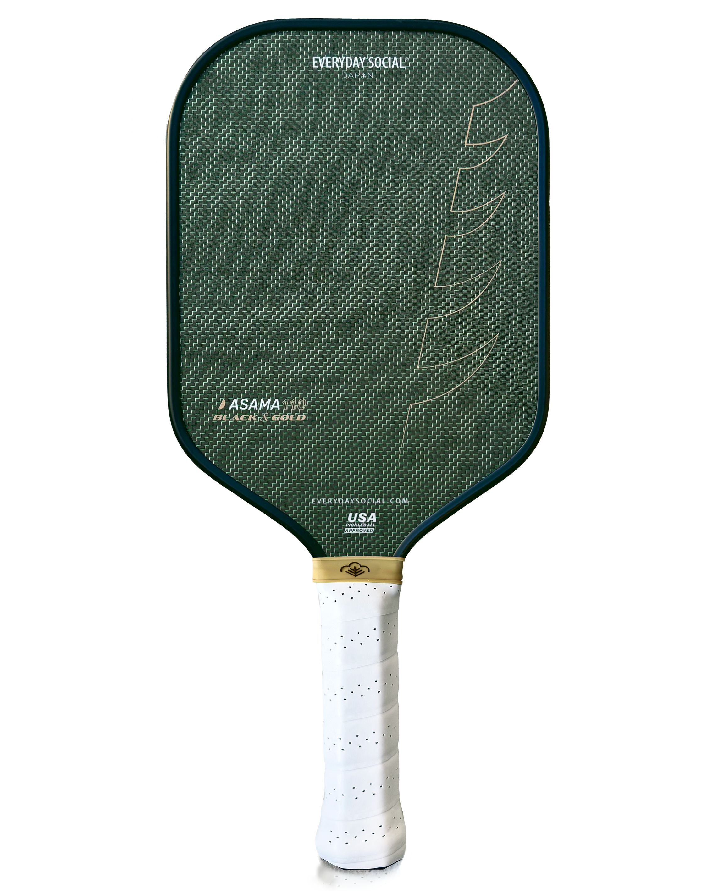 Everyday Social - ASAMA 110 BLACK & GOLD (Emerald Green) (14MM)