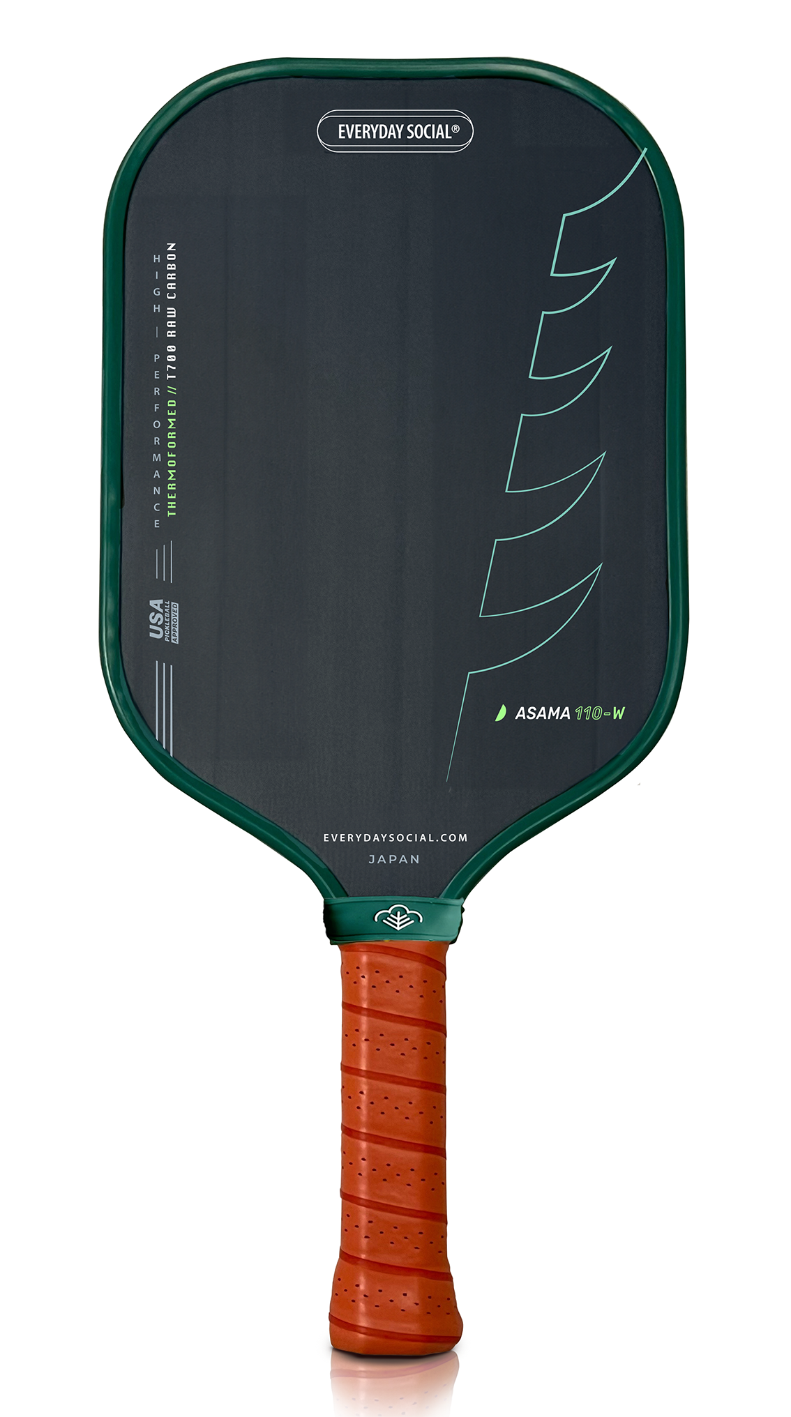 Everyday Social - ASAMA 110-W T700 Raw Carbon - Forrest Green (16MM)