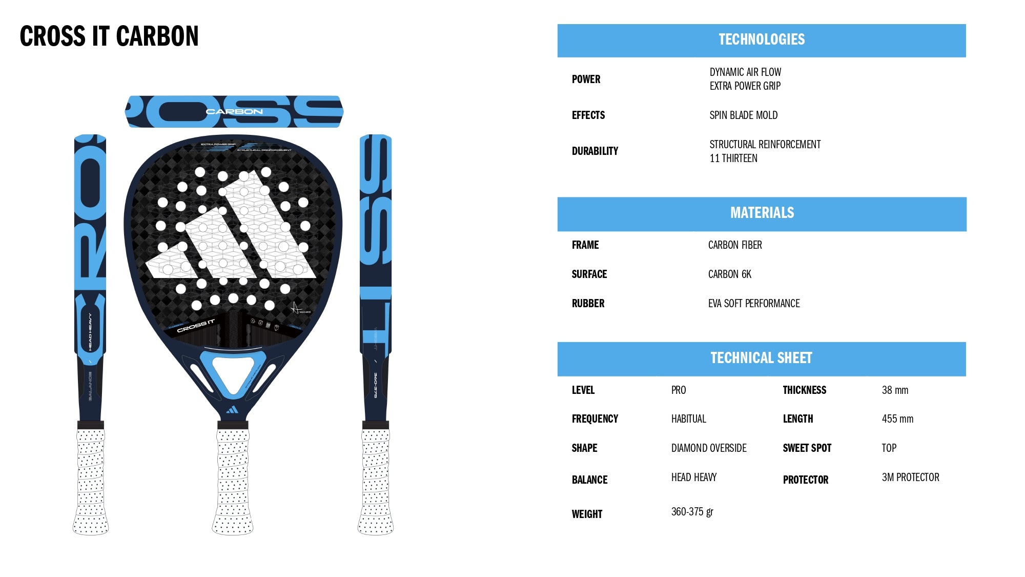 Adidas Cross It Carbon Blue - Maxi Arce