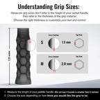 Pickleball Carbon Grip - Stiff Feel - Charcoal