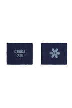 Osaka Sweatband Wrists | Navy Peony