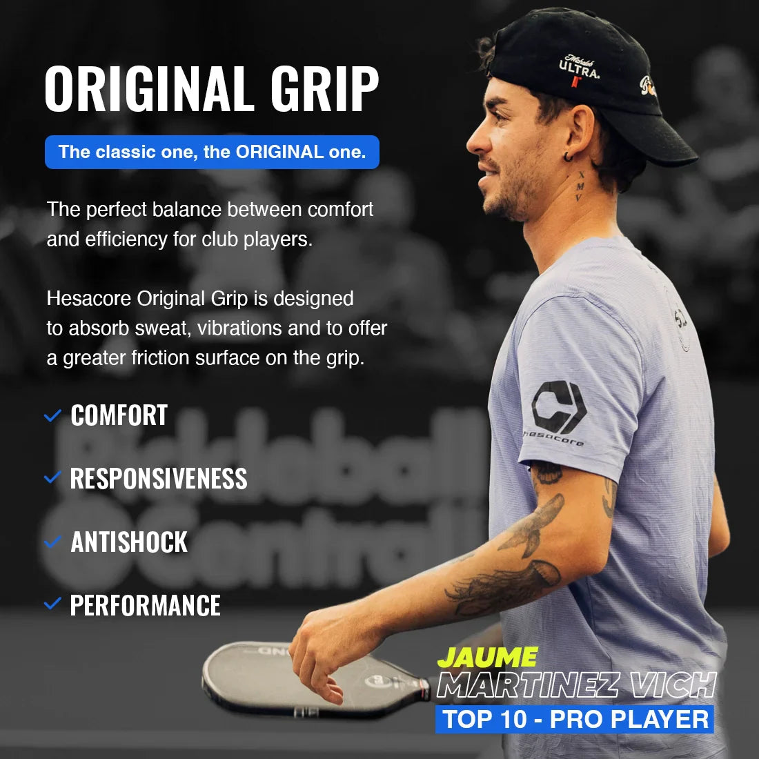 Pickleball Grip - Regular Soft Feel - White