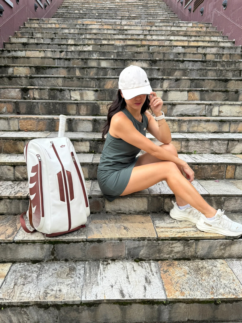 Everyday Social - The Courtside Paddle Bag [Truffle Brown]