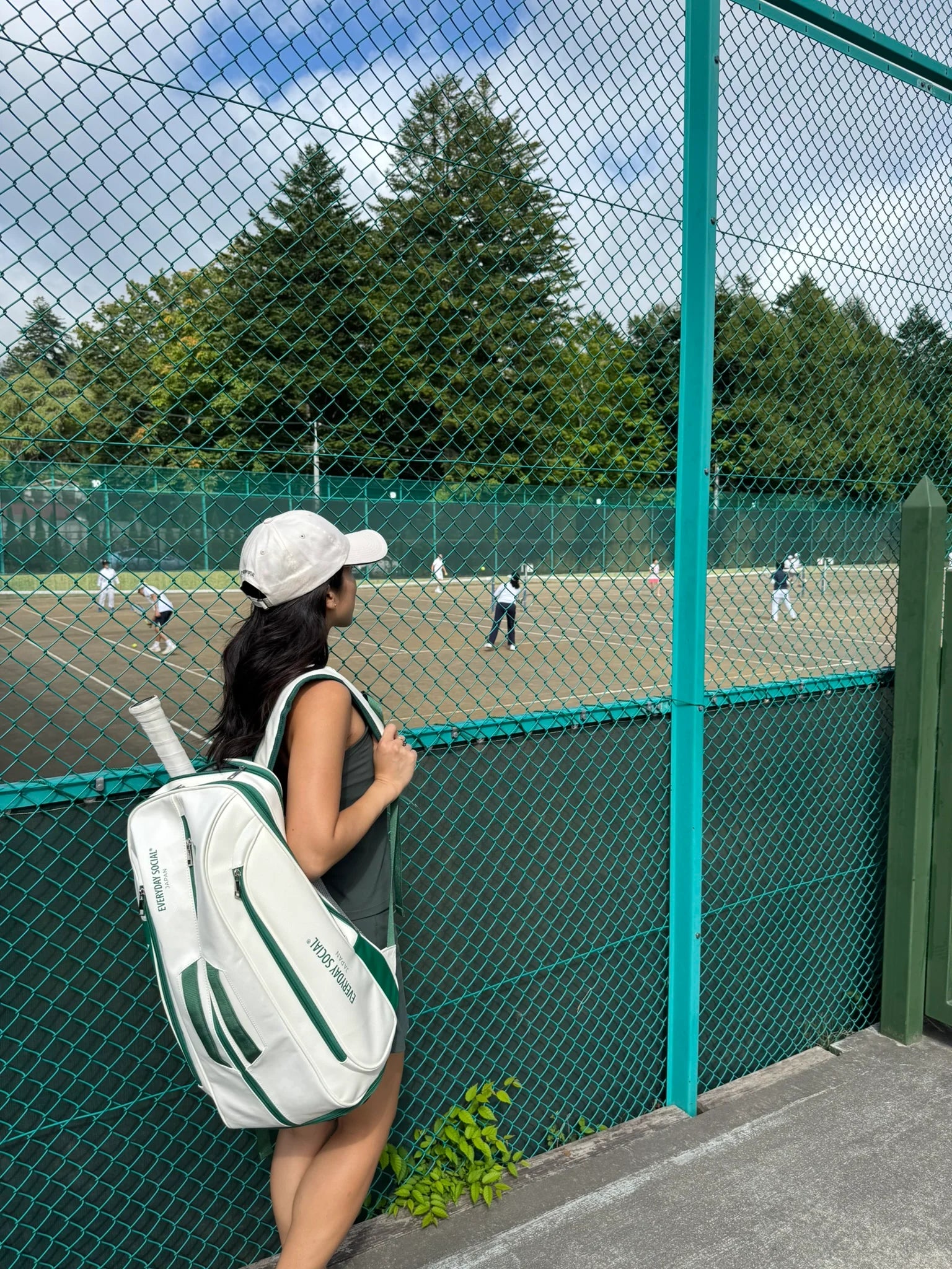 Everyday Social - The Courtside Paddle Bag [Forest Green]