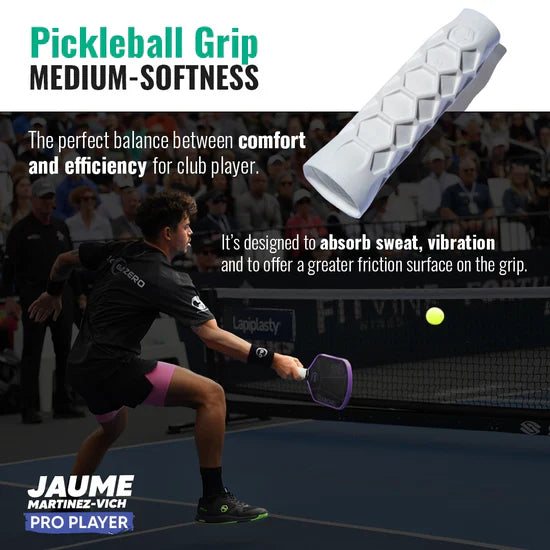 Pickleball Grip - Regular Soft Feel - White