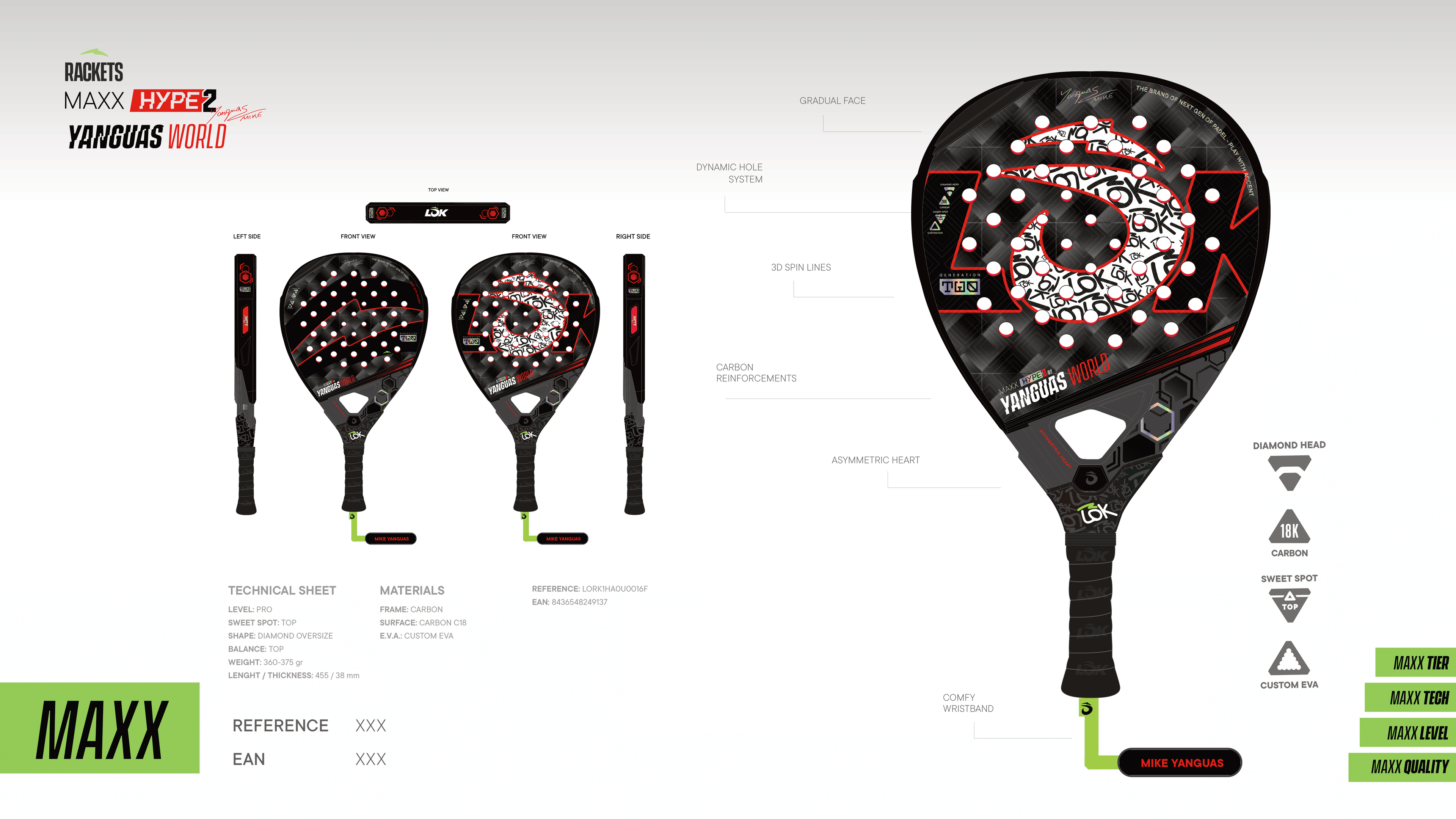 LÕK Maxx Hype Yanguas World racket