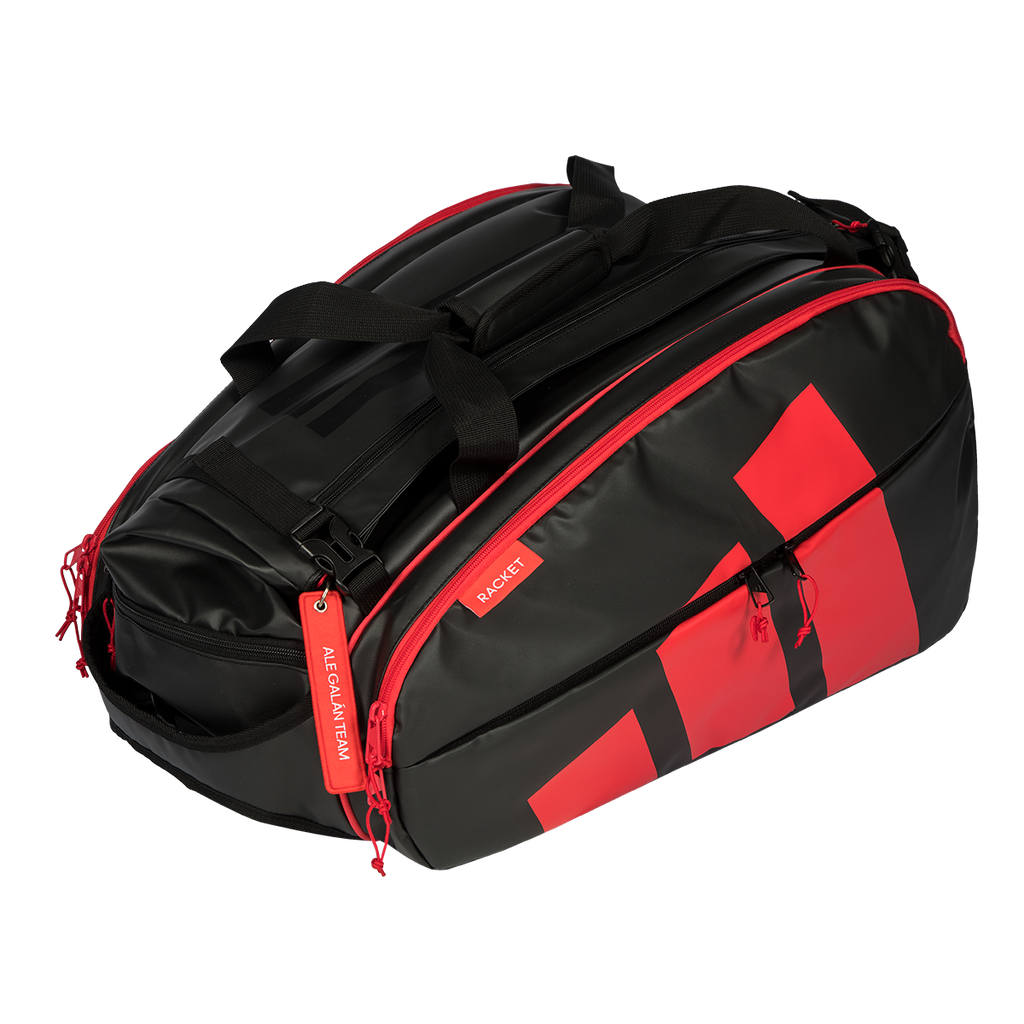adidas Multigame Black Racket Bag Ale Galán - Black/Red 2026