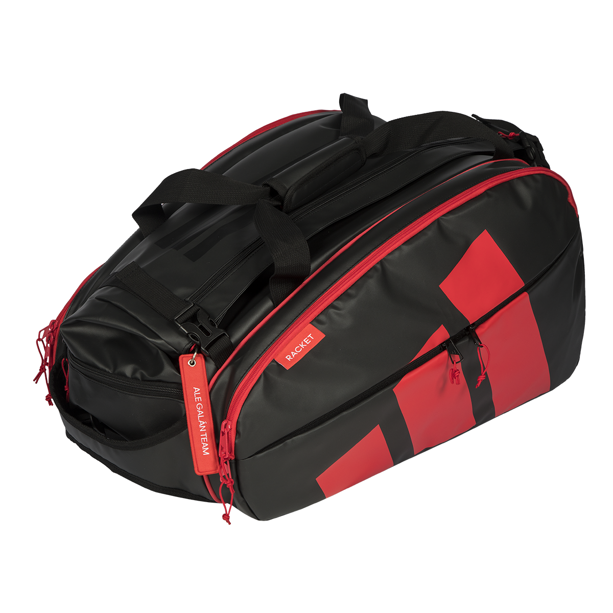adidas Multigame Black Racket Bag Ale Galán - Black/Red 2026