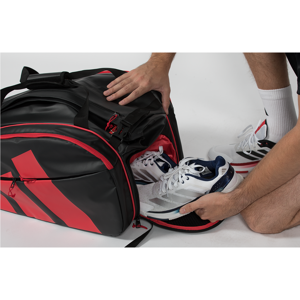 adidas Multigame Black Racket Bag Ale Galán - Black/Red 2026
