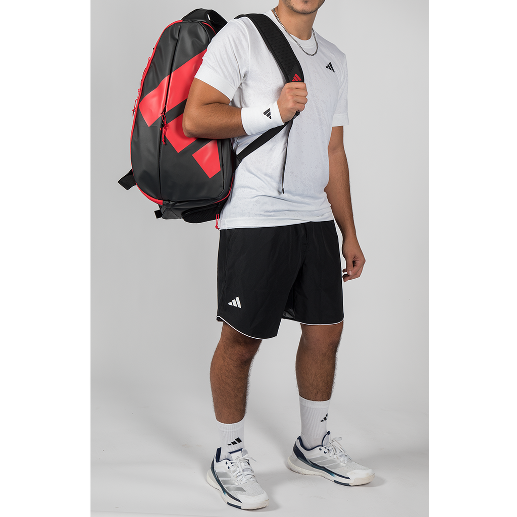 adidas Multigame Black Racket Bag Ale Galán - Black/Red 2026