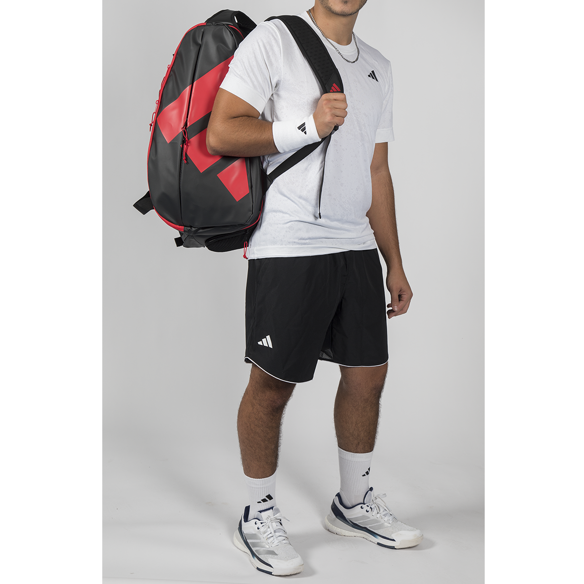 adidas Multigame Black Racket Bag Ale Galán - Black/Red 2026