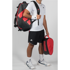 adidas Multigame Black Racket Bag Ale Galán - Black/Red 2026