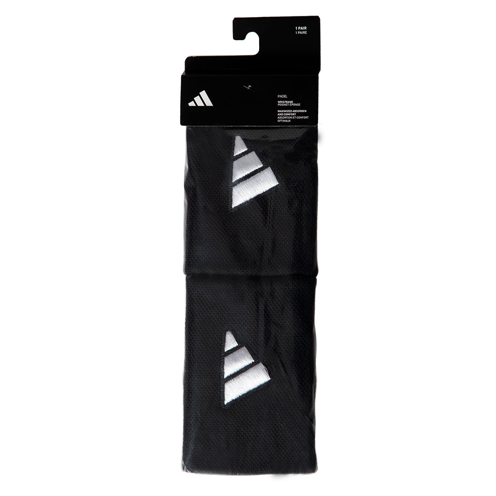 Adidas Wristband L Black/White (x2)