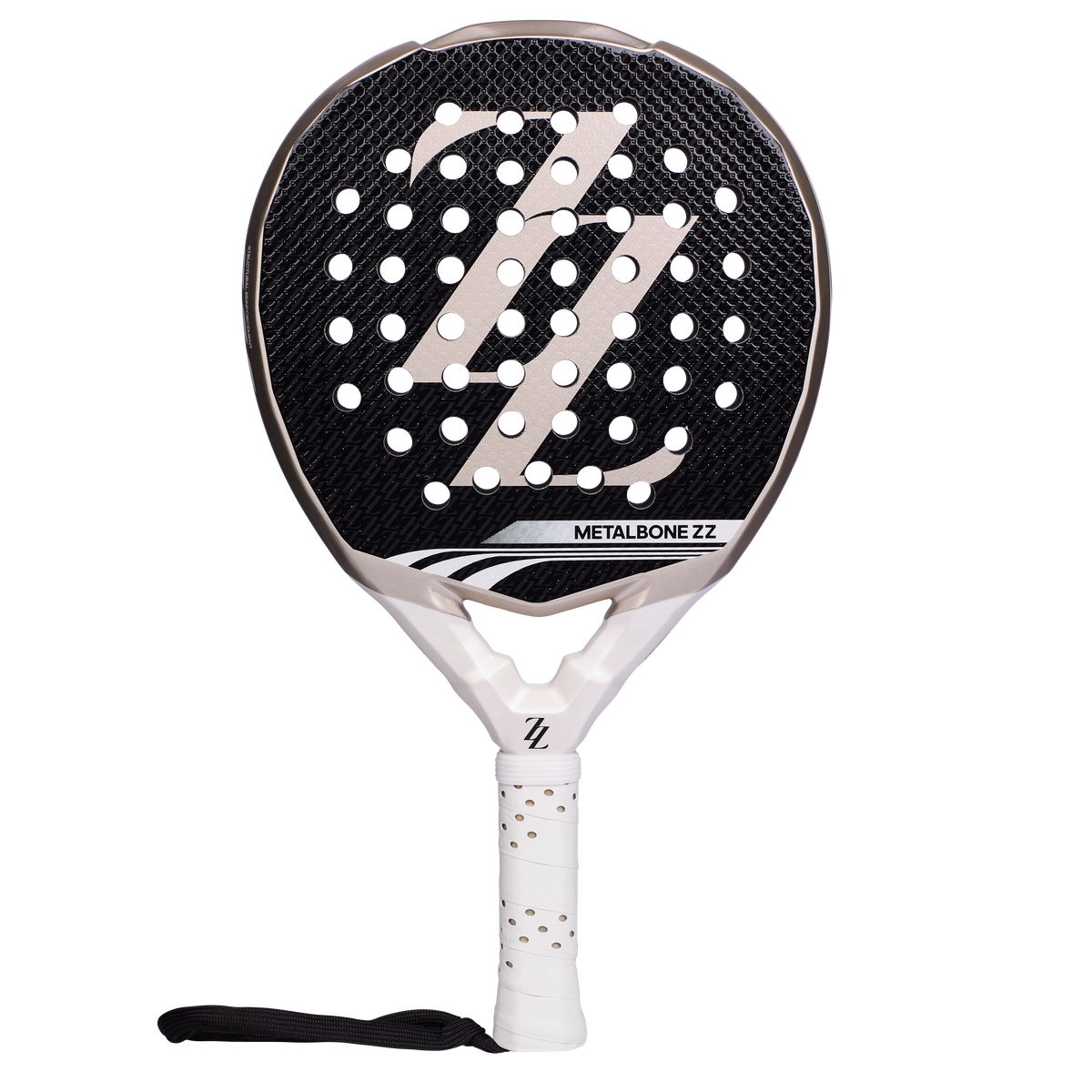 Templeofpadel.com adidas Metalbone Team ZZ limited edition padel racket in black and gold with ZZ signature branding
